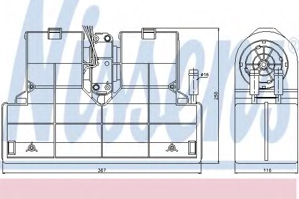 NISSENS 71908 Heat Exchanger, interior heating